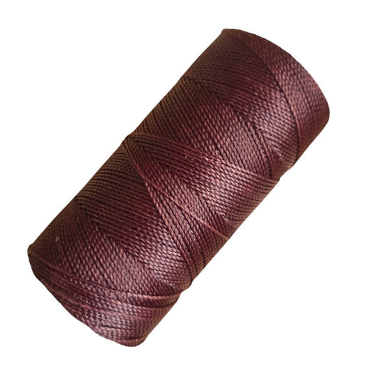 Macrame Wrap + Bead - Brown Thread