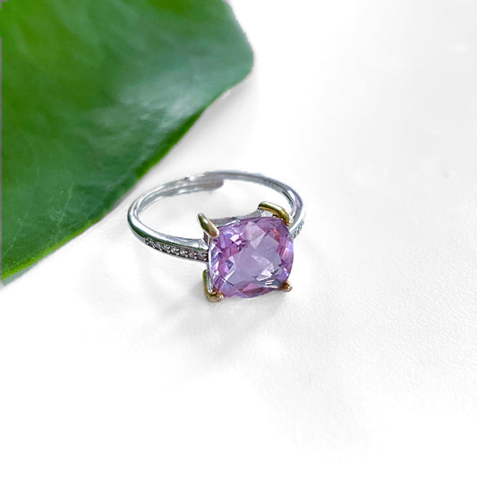 Amethyst Ring - adjustable