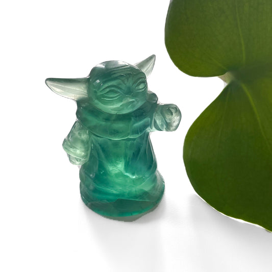 Green Fluorite Baby Yoda / Grogu / The Child (Style #1)