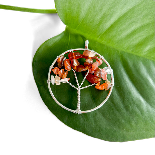 Carnelian Pendant - Tree of Life