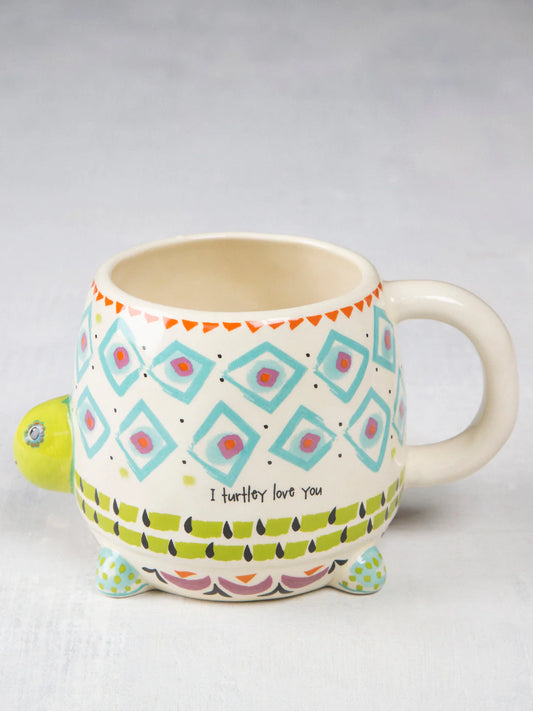 Ceramic Folk Mug - Turtle