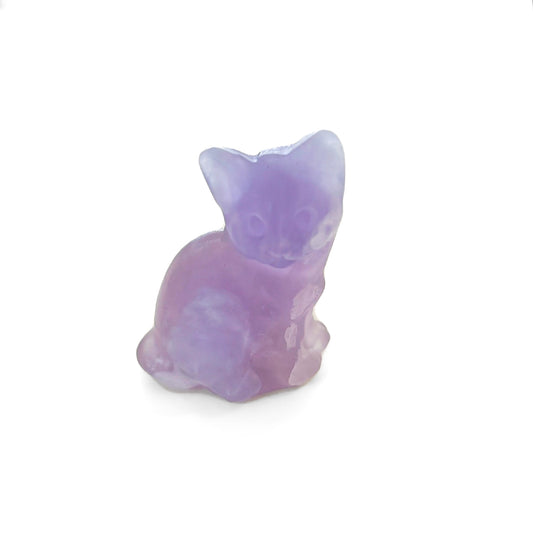 Purple Fluorite Cute Little Cats