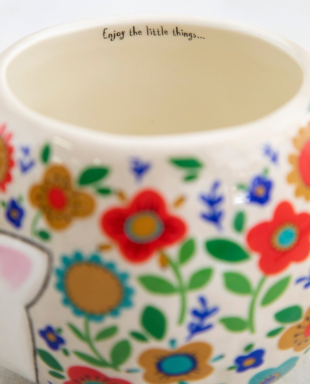 Ceramic Folk Mug - Hedgehog