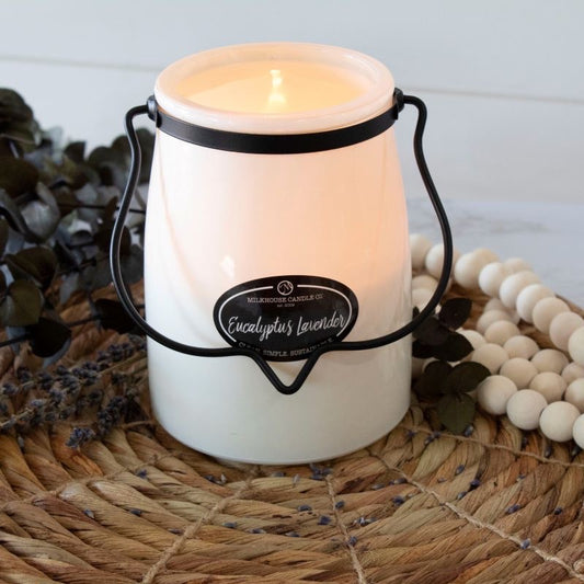 Milk House Eucalyptus and Lavender Candle -  Butter Jar XL