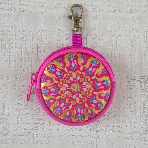 Earbud Case - Pink Gold Mandala