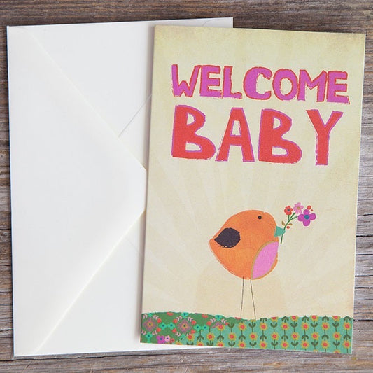 New Baby Greeting Card - Welcome Baby