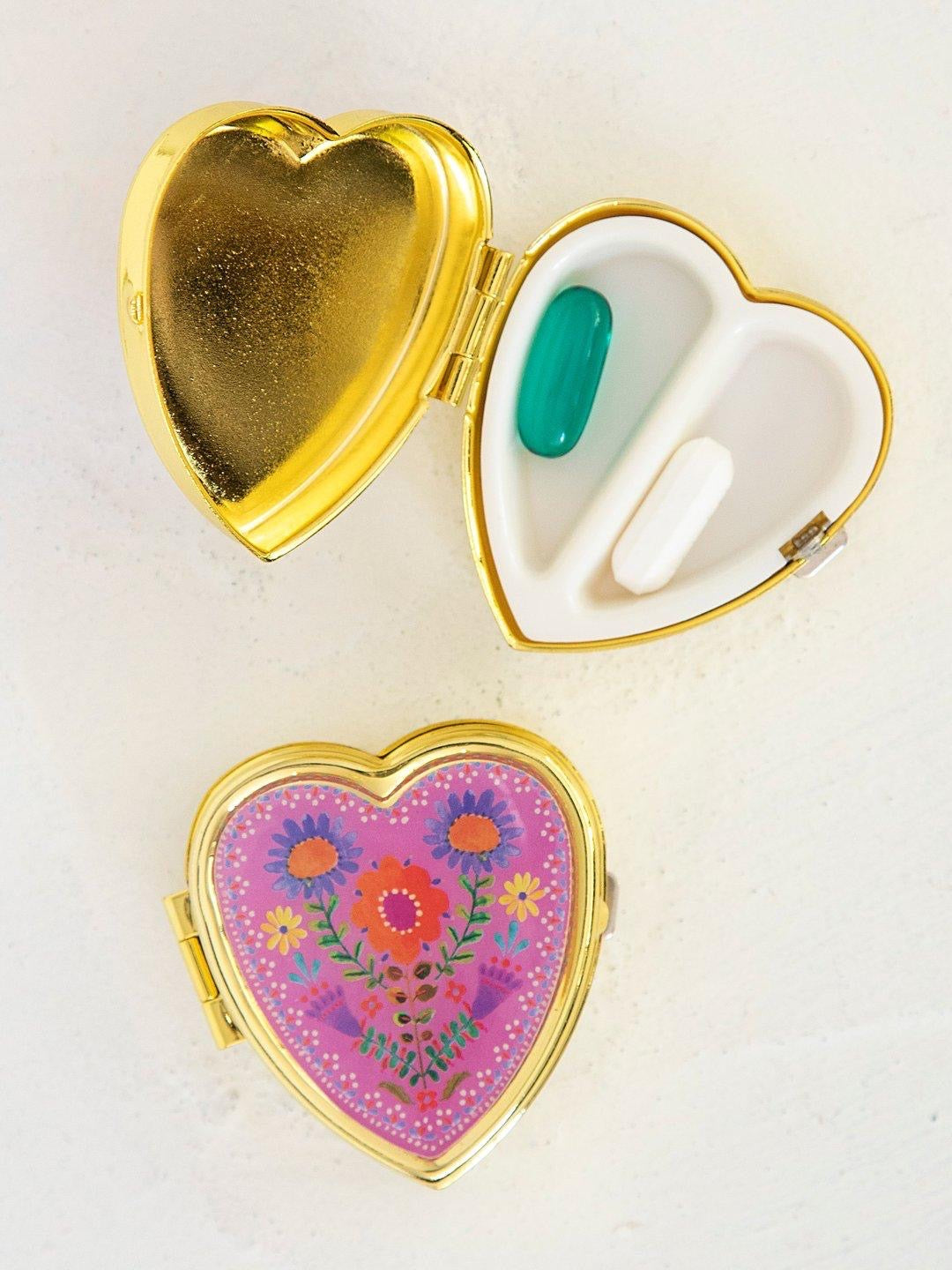 Heart Shaped Pill Box