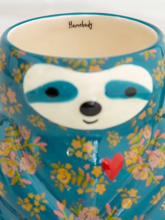 Ceramic Folk Mug - Sloth