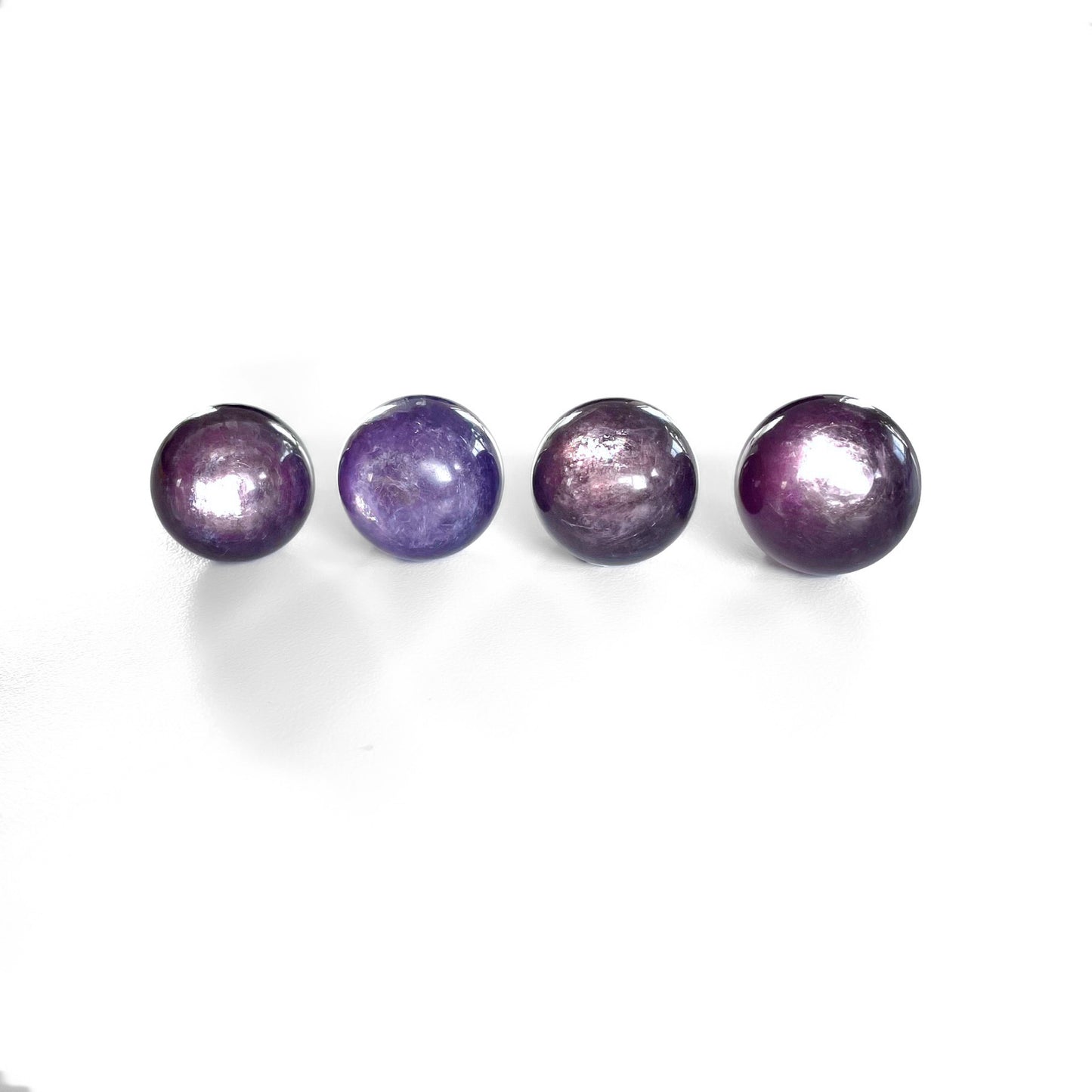 Lepidolite Silver Leaf Spheres