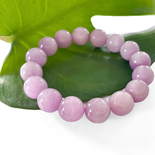 Kunzite Bracelet - round bead