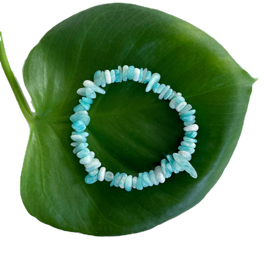 Amazonite Bracelet - chip bead