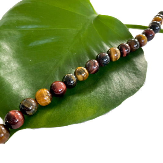 Mixed Tiger's Eye Bracelets - round bead