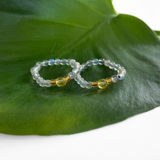 Labradorite Rings - bead