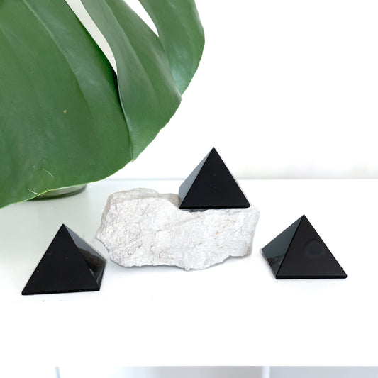 Black Obsidian Pyramid