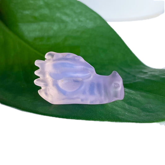 Pink Opalite Dragon Heads