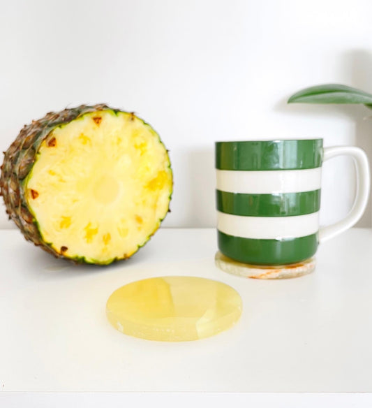 Pineapple Calcite Coaster