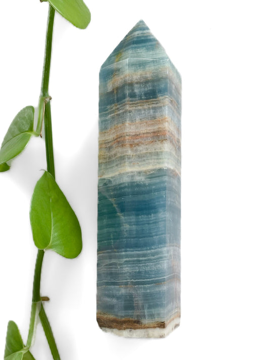 Lemurian Aquatine Calcite Point