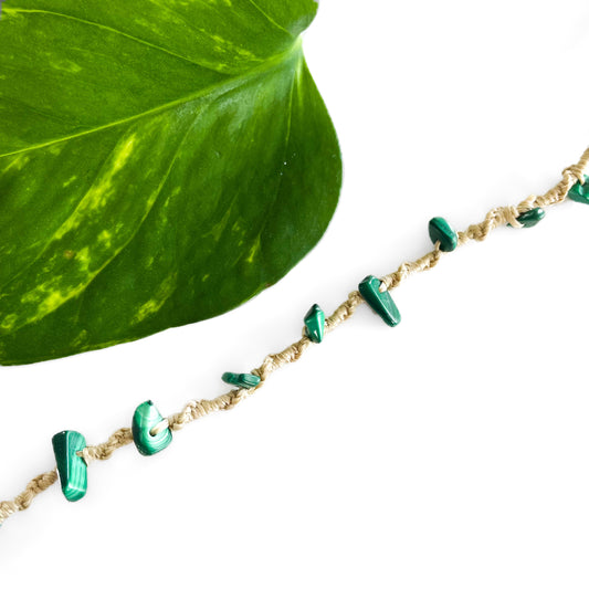 Malachite Anklet