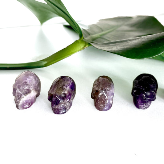 Chevron Amethyst Skull