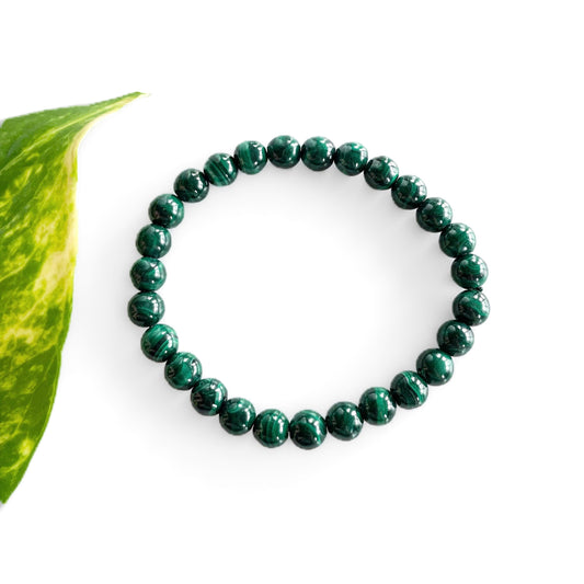 Malachite Bracelets - round bead