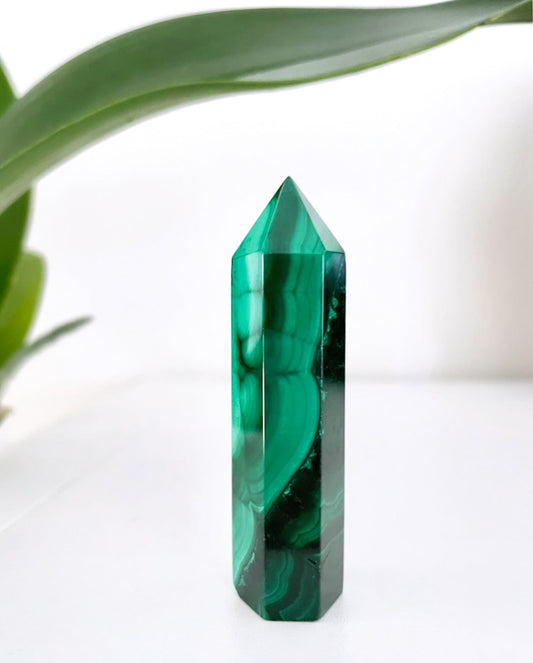 Malachite Polished Point