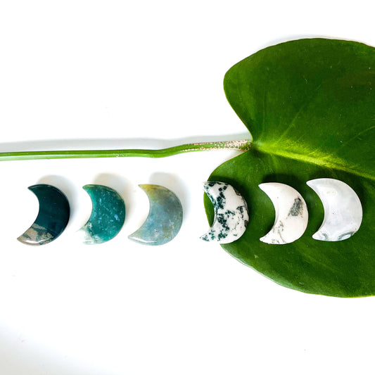 Moss Agate Moons