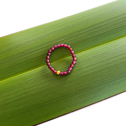 Garnet Ring - bead