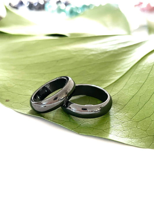 Hematite Rings - band