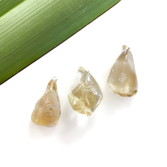 Natural Citrine Pendants - tumble