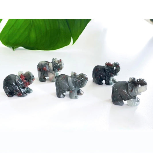 African Bloodstone Elephants