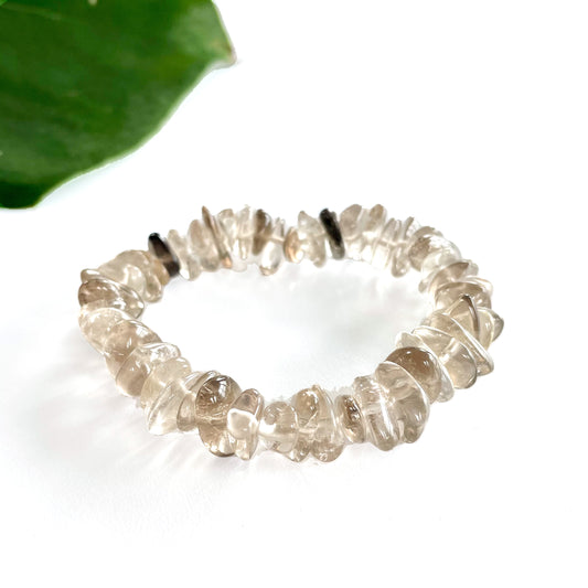 Smokey Quartz Bracelets - chip bead