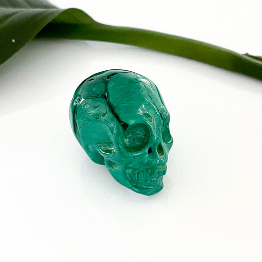 Malachite Skull