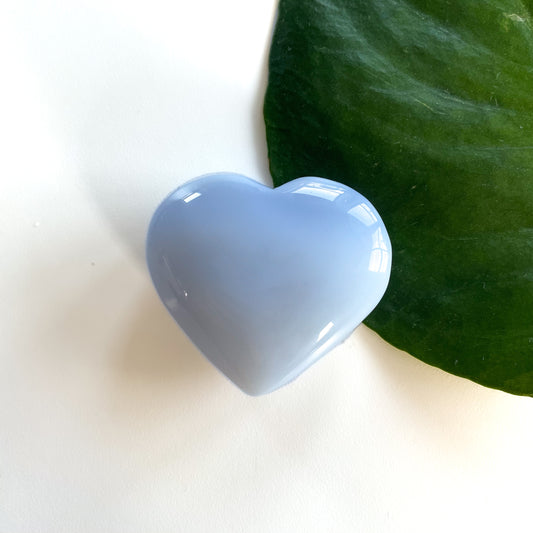 Blue Chalcedony Hearts