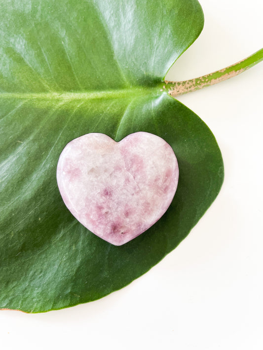 Lepidolite Hearts