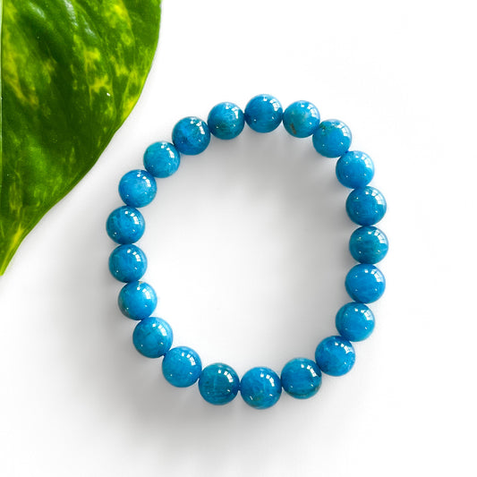 Apatite Bracelet - round bead