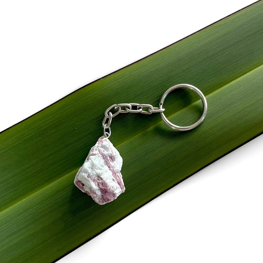 Pink Tourmaline Keyring