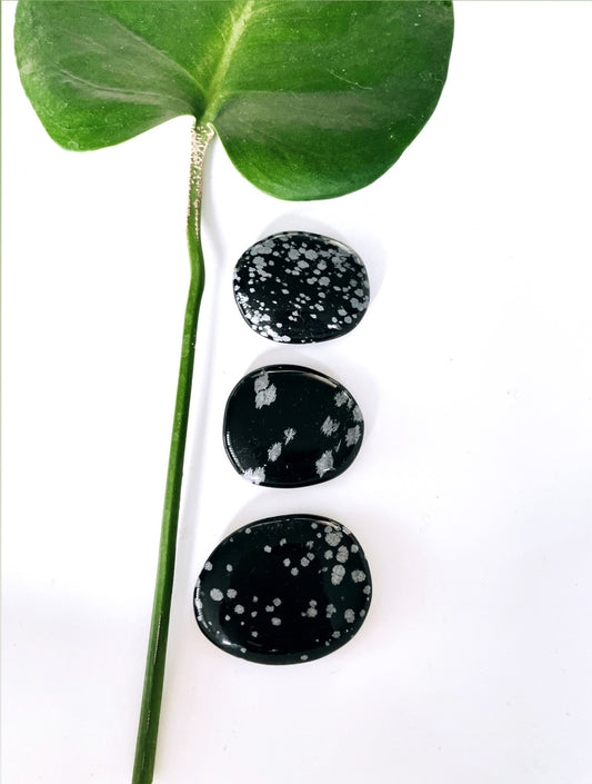 Snowflake Obsidian Flatstone