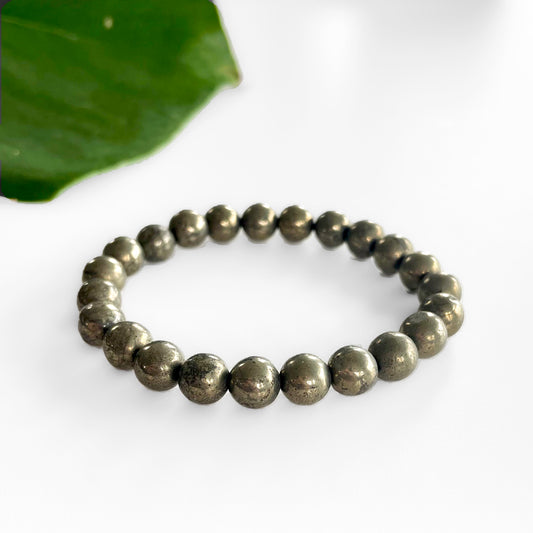 Pyrite Bracelets - round bead