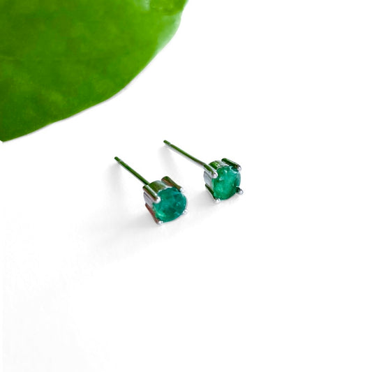 Emerald Stud Earrings