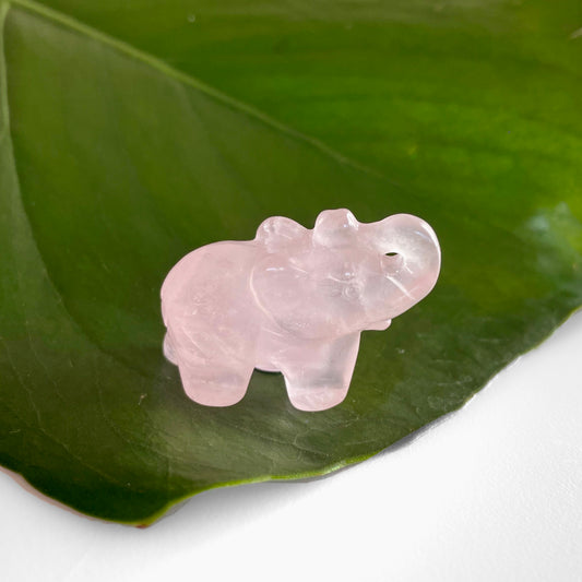 Rose Quartz Elephant