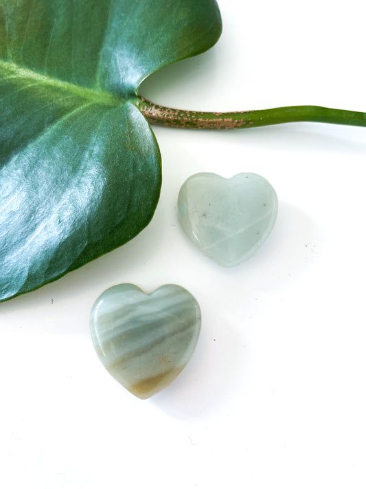 Amazonite Hearts