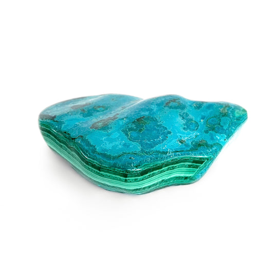 Malachite and Chrysocolla Polished Freeform