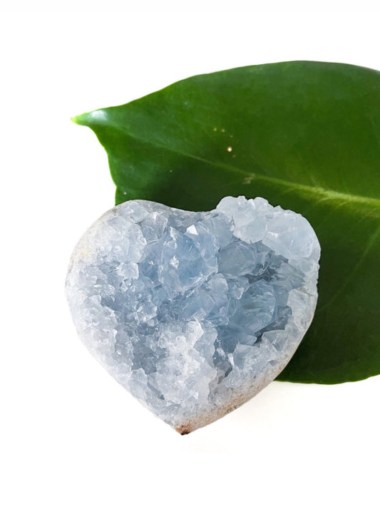 Celestite Cluster Hearts