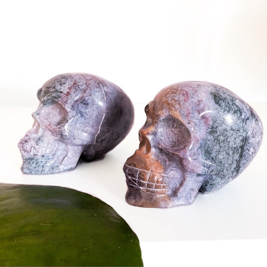 Moss Jasper Skull