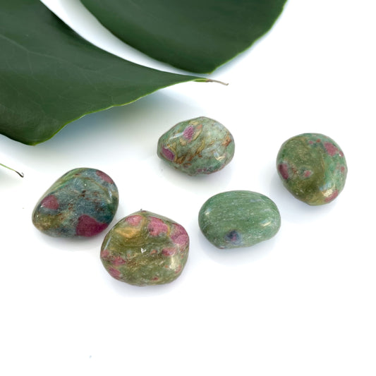 Ruby in Fuchsite Tumbles