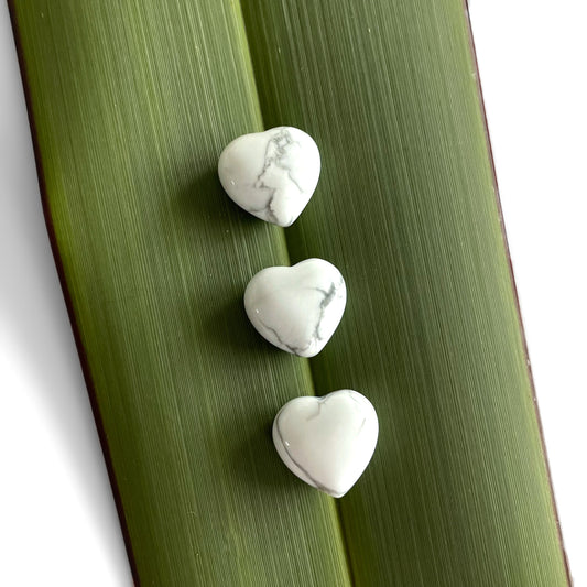 Howlite Hearts