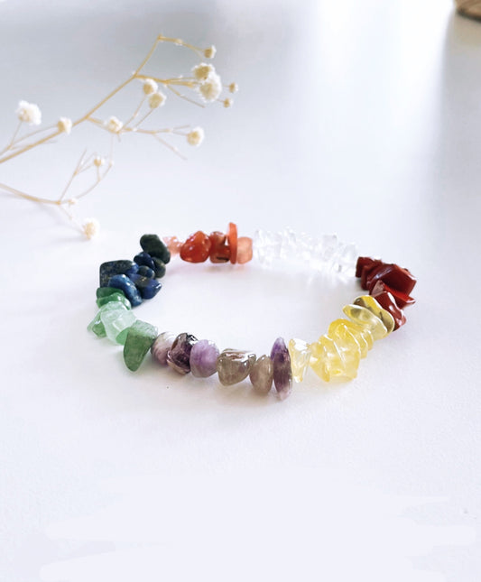 Chakra Mix Bracelet - chip bead