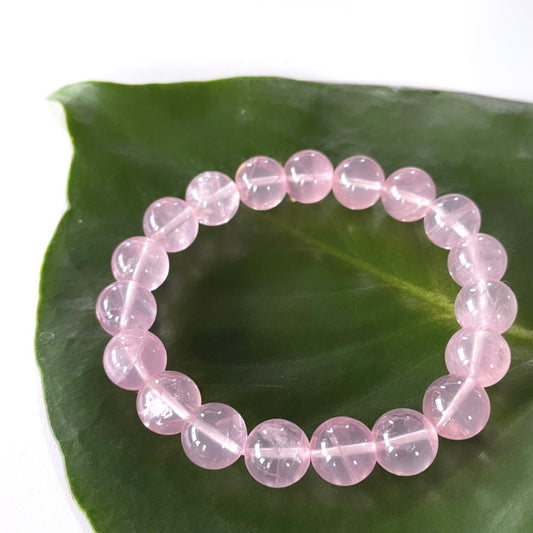 Rose Quartz Bracelets - round beads