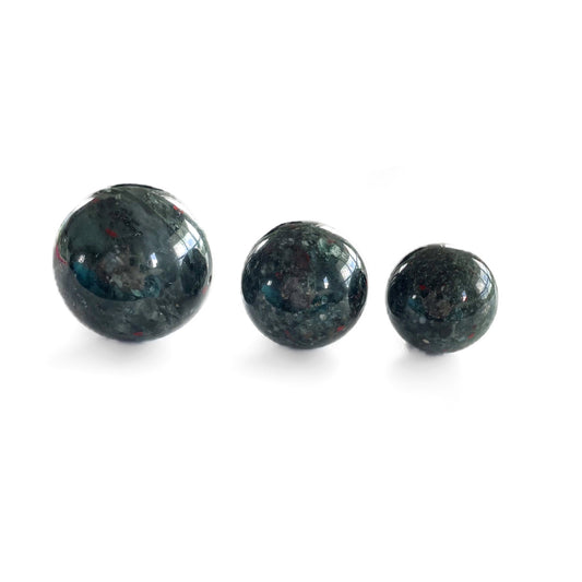 African Bloodstone Spheres