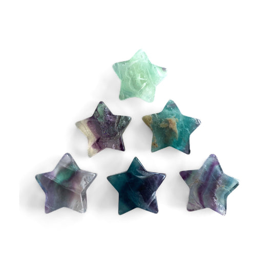 Rainbow Fluorite Star